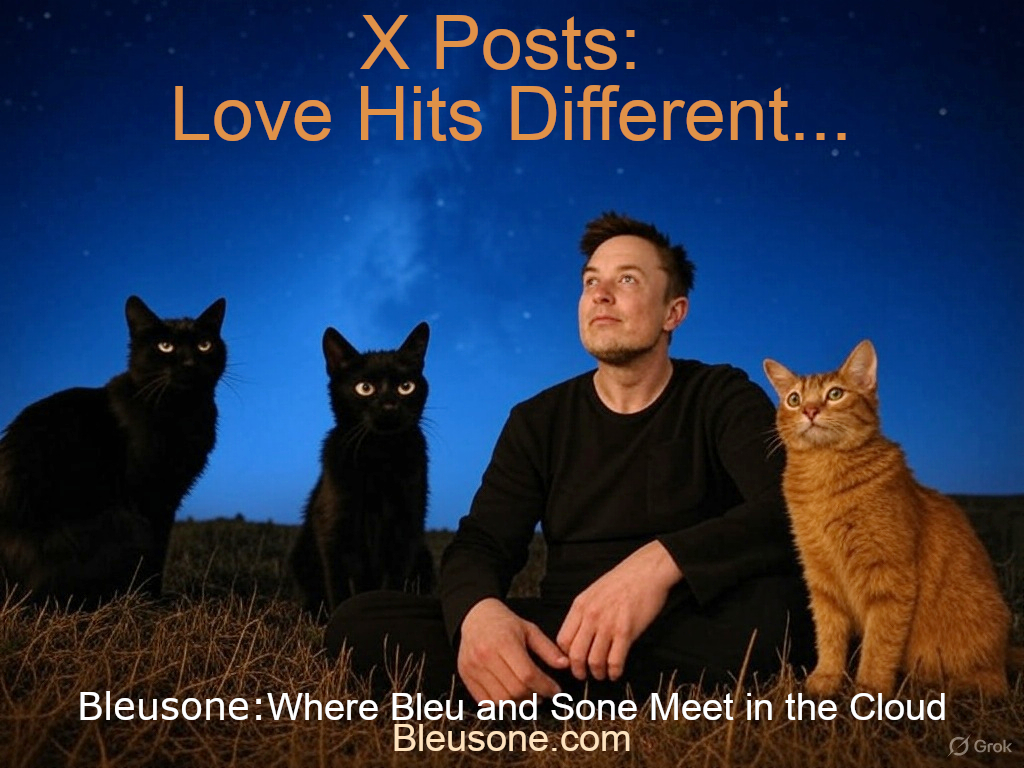 Bleu & Sone hanging out with Elon Musk