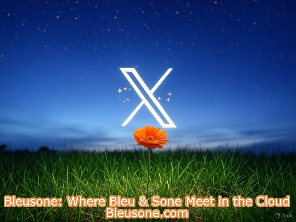 X logo meeting Bleu and Sone in the Cloud