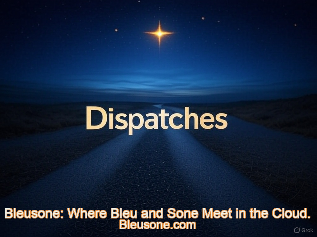 Starry sky with a winding road for Dispatches