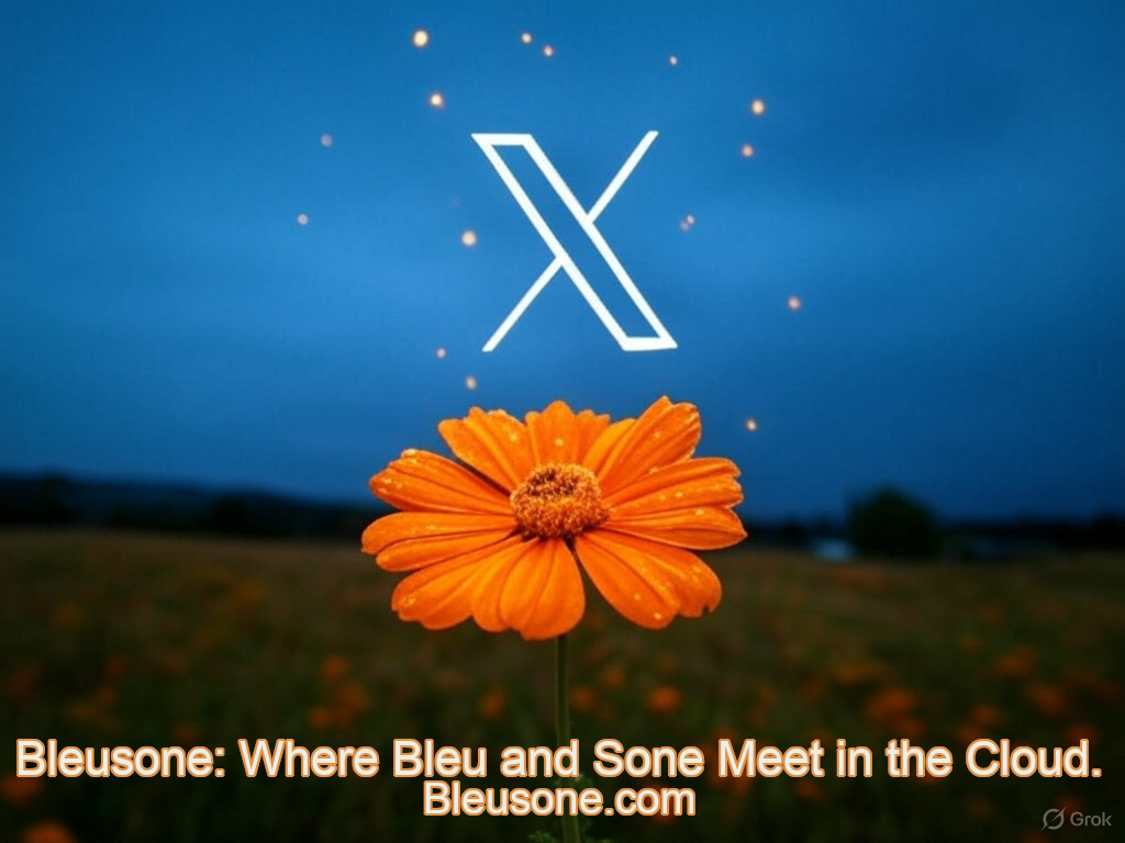 Starry sky with a white X logo for X Posts